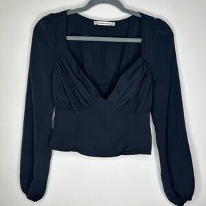 Abercrombie & Fitch Black Long Sleeve Top
